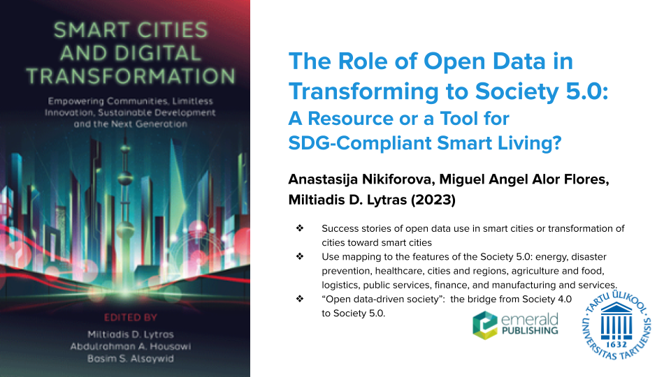 The Role of Open Data in Transforming the Society to Society 5.0: A Resource or a Tool for SDG-Compliant Smart Living?